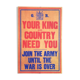 Poster your king and country need you