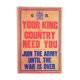 Poster your king and country need you