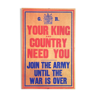 Affiche your king and country need you