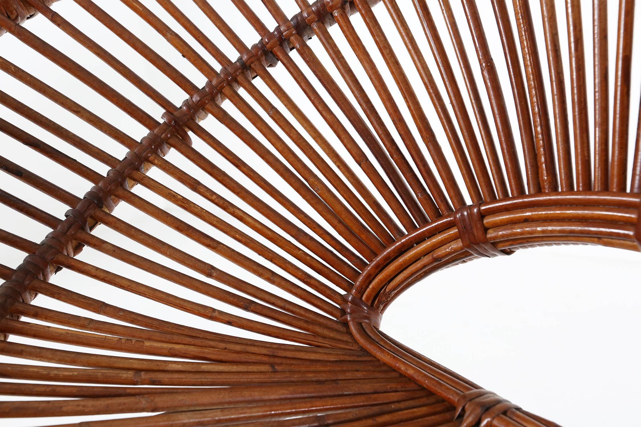 Pair of rattan Lounge Armchairs, 1960s