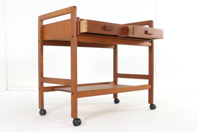 Danish trolley with two drawers - 'Favrholt' - danish design in teak
