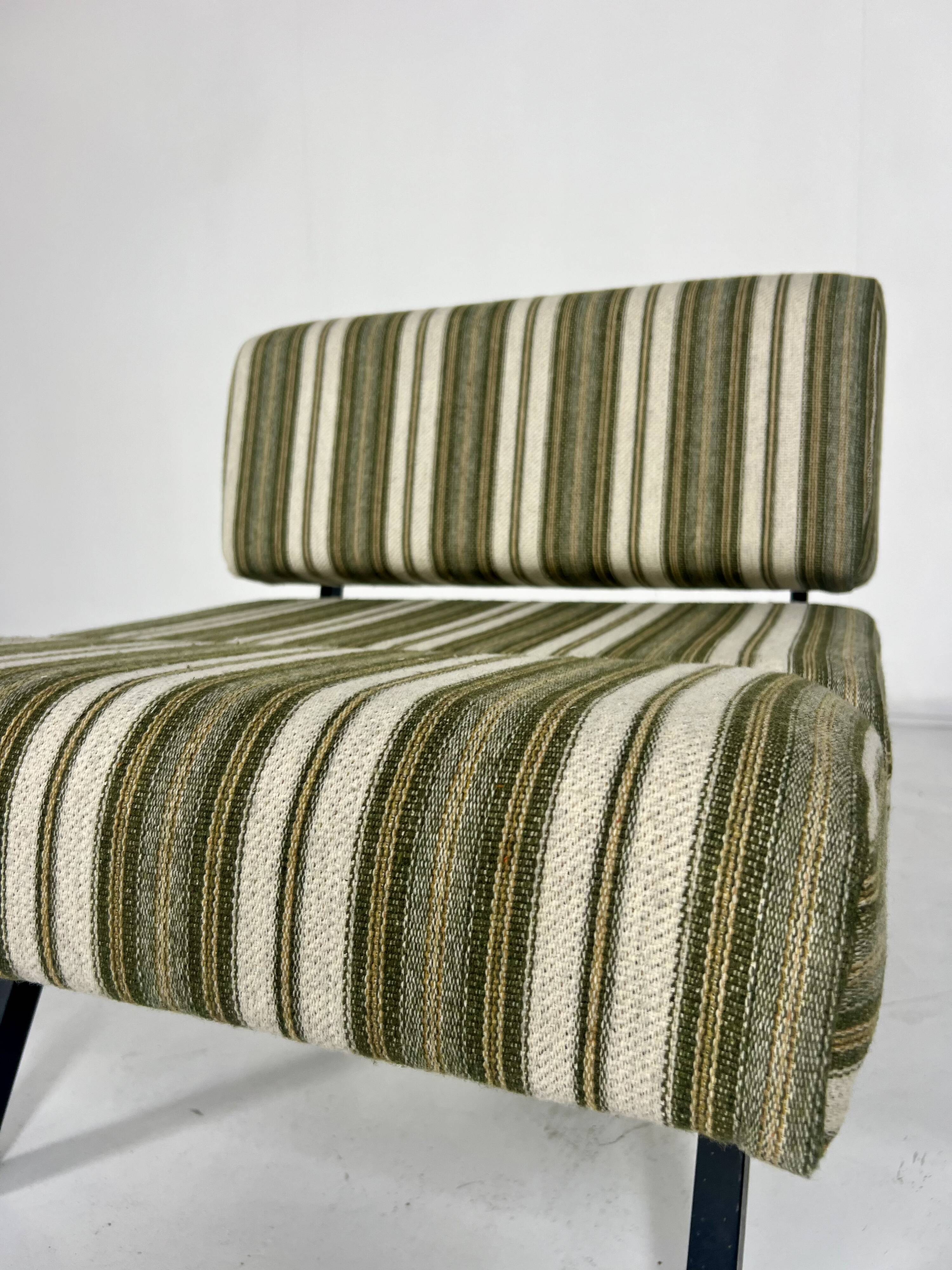 Pair of Italian "Panchetto" Reclining Chairs By Rito Valla For IPE, Italy,