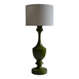 Vintage olive green lamp base circa 1970