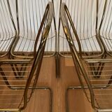 Gilded metal chairs