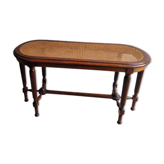 Wooden piano bench and cannage