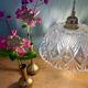 Vintage glass pendant light - tableware collection -