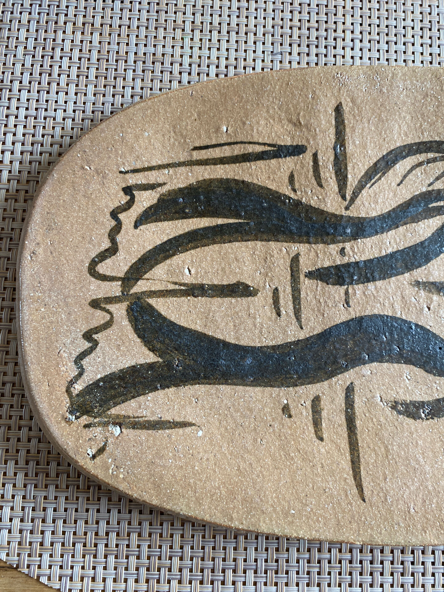 Ceramic plate Jean Lurcat workshop St Vinces