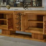 Oak buffet by Charles Dudouyt 1940s