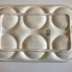 Dish in white gien earthenware