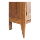 Armoire pied compas en chêne blond
