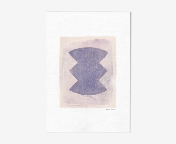 Peinture sur papier • M626 • signée eawy