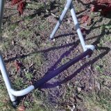 Vintage folding industrial workshop chair