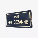 Plaque de rue Paul Cezanne