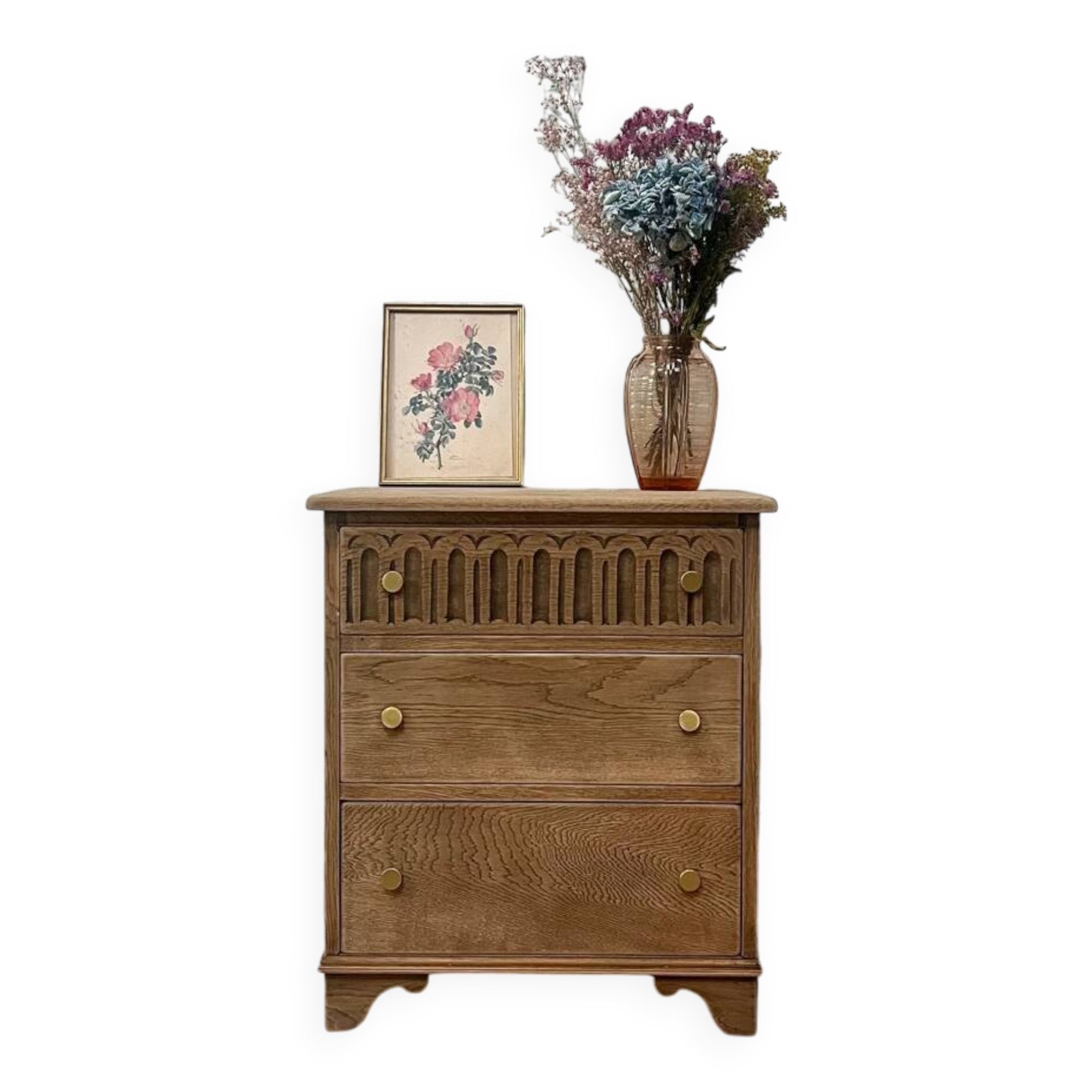 Oak bedside table (refurbished)
