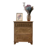 Oak bedside table (refurbished)