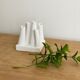 Vase pique flower with matte whitened pipe