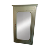 Green patina mirror wardrobe