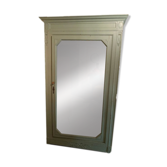 Armoire miroir patine verte