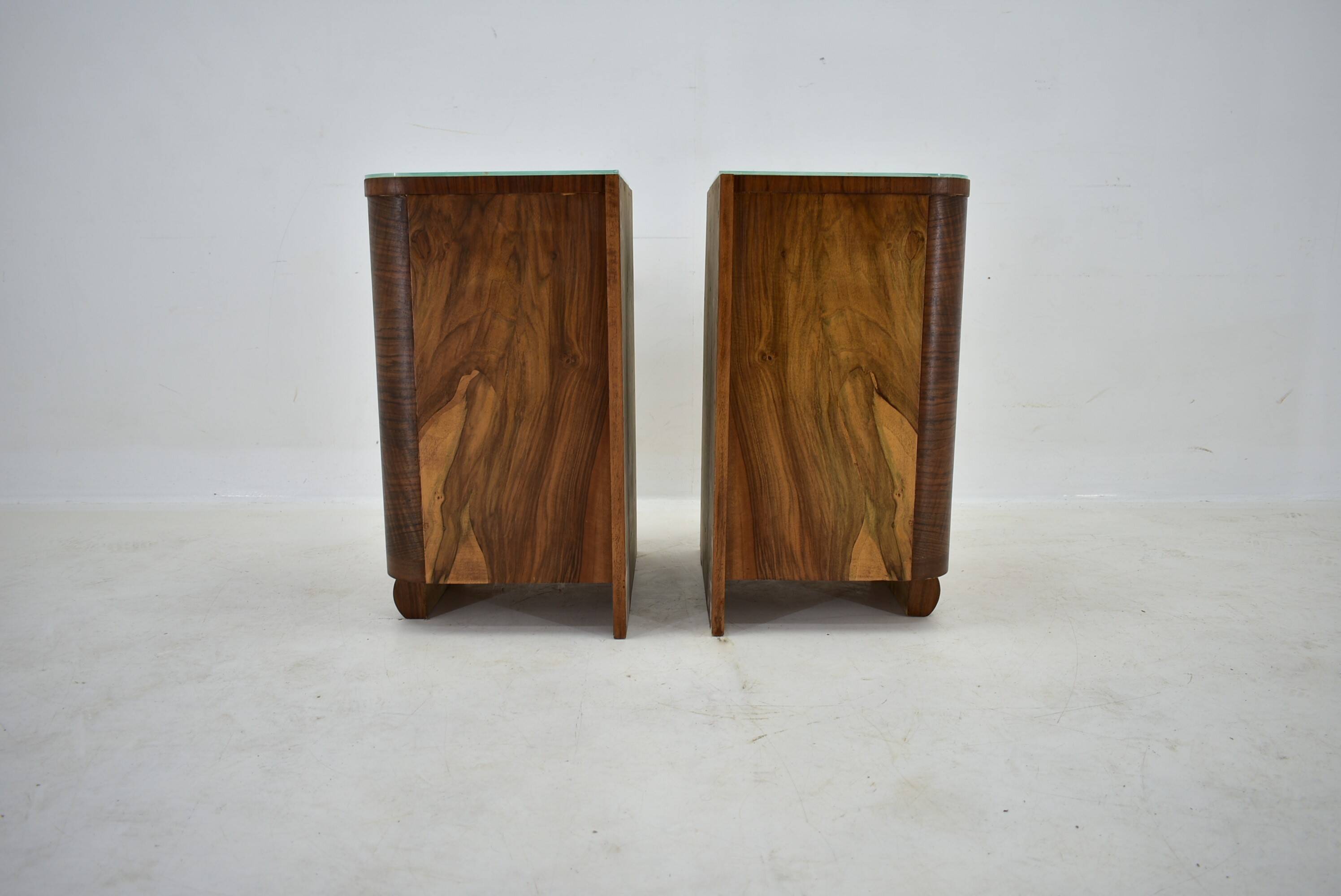 1938s,  Pair of art deco bedside table , Czechoslovakia