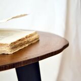 Table basse ronde en chêne