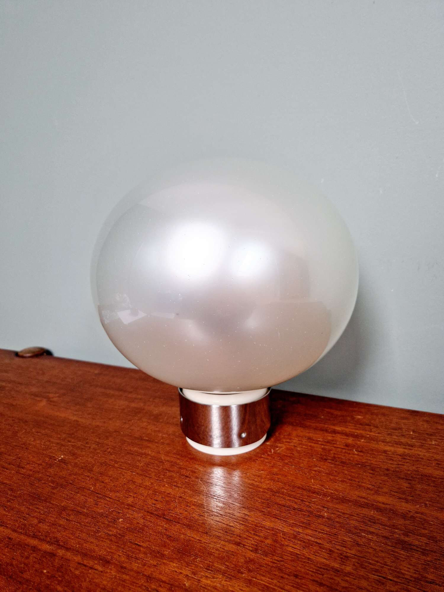 Opal glass wall/ceiling light, Motoko Ishii, 1970