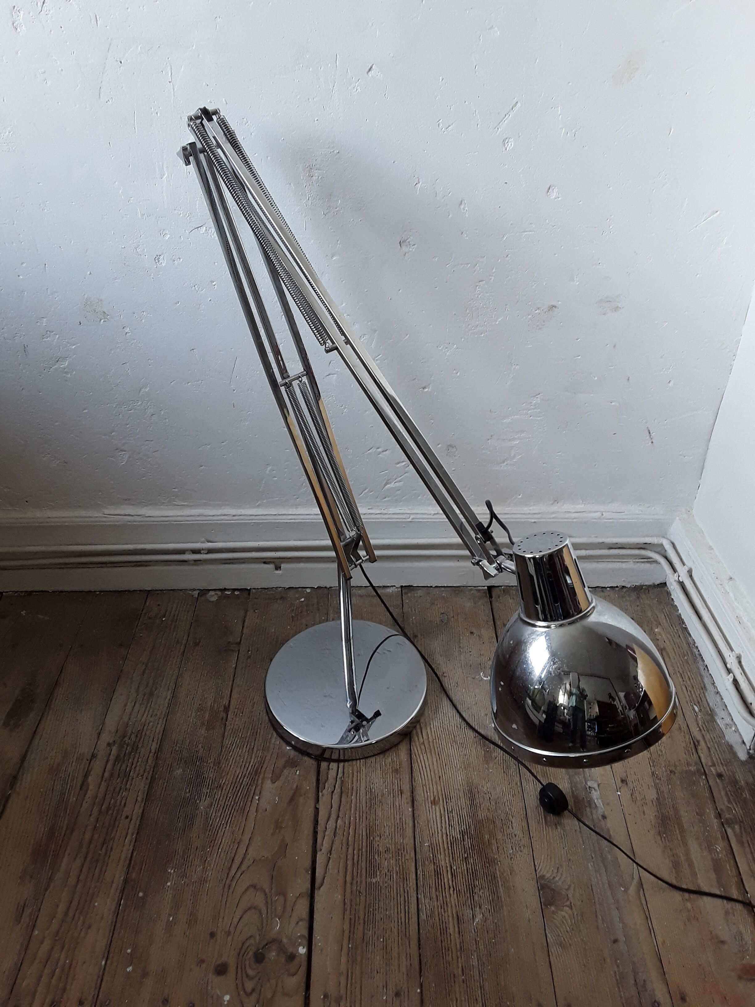 Chrome metal lamp 70/80s