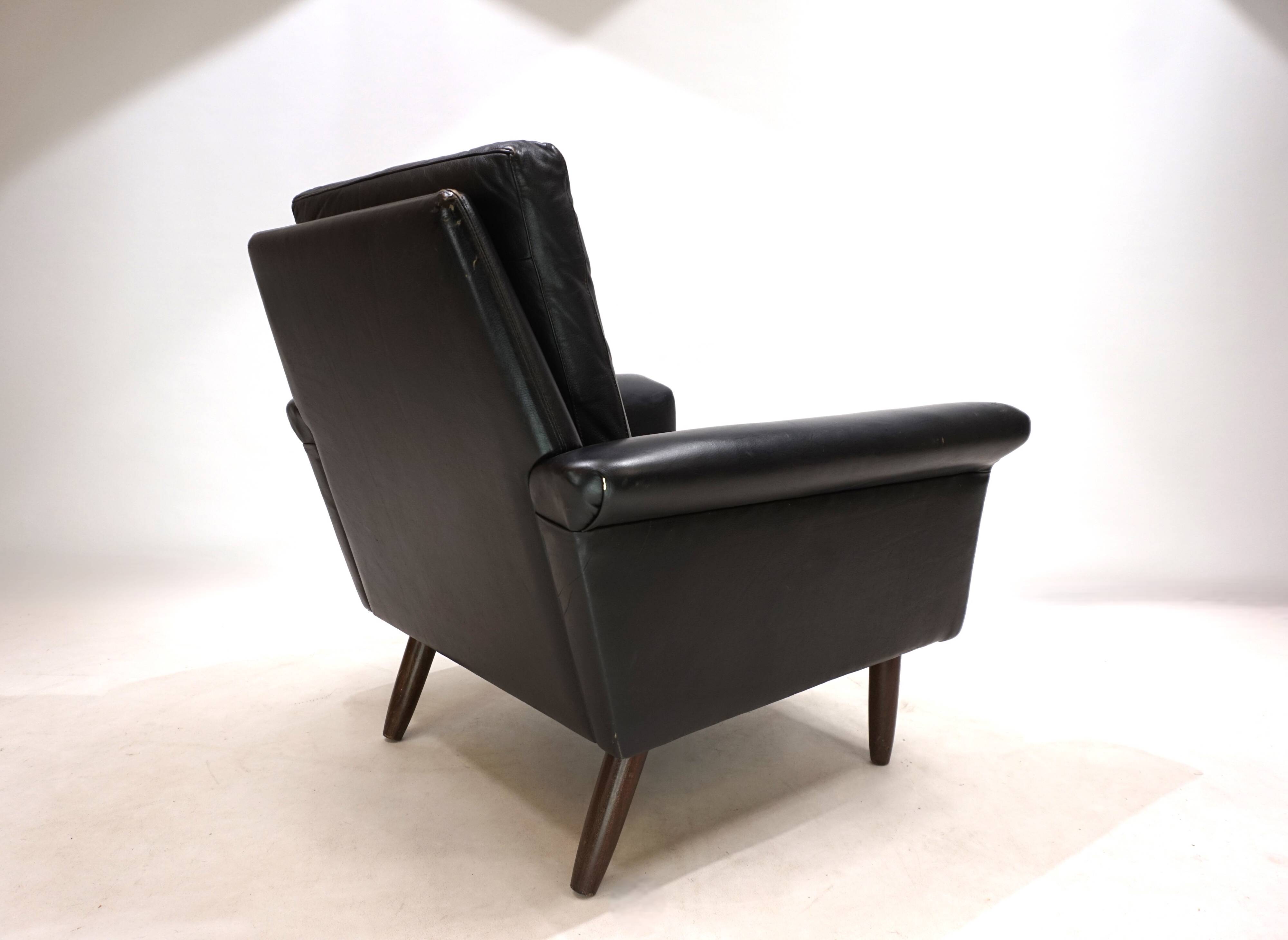 Gustav Thams leather lounge chair, 1960