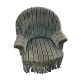 Fauteuil crapaud velours côtelé vert