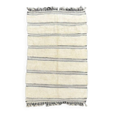 White Berber carpet in new Beni Ourain wool 160x280 cm