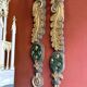 18th Century Italian Handcarved Polychrome Painted Pilaster Friezes, Set of 2