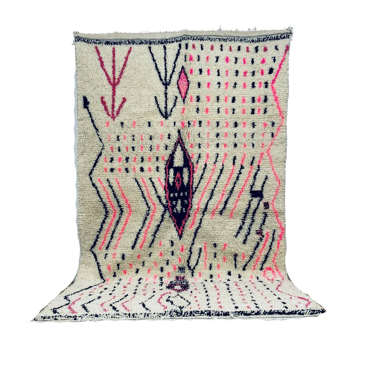 Handmade Moroccan Berber rug 255 X 146 CM