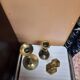 Trio de bougeoirs en bronze