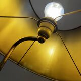 Lampe à poser 'Cobra' en bronze doré Hollywood Regency ca 1970