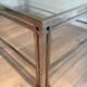 Modernist Chrome Coffee Table with Triple Legs, French Work circa 1970