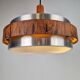 Vintage Scandinavian Pendant Lamp in Teak, 1960s