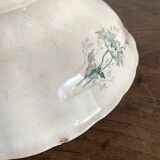 Old iron earth salad bowl, poppy model