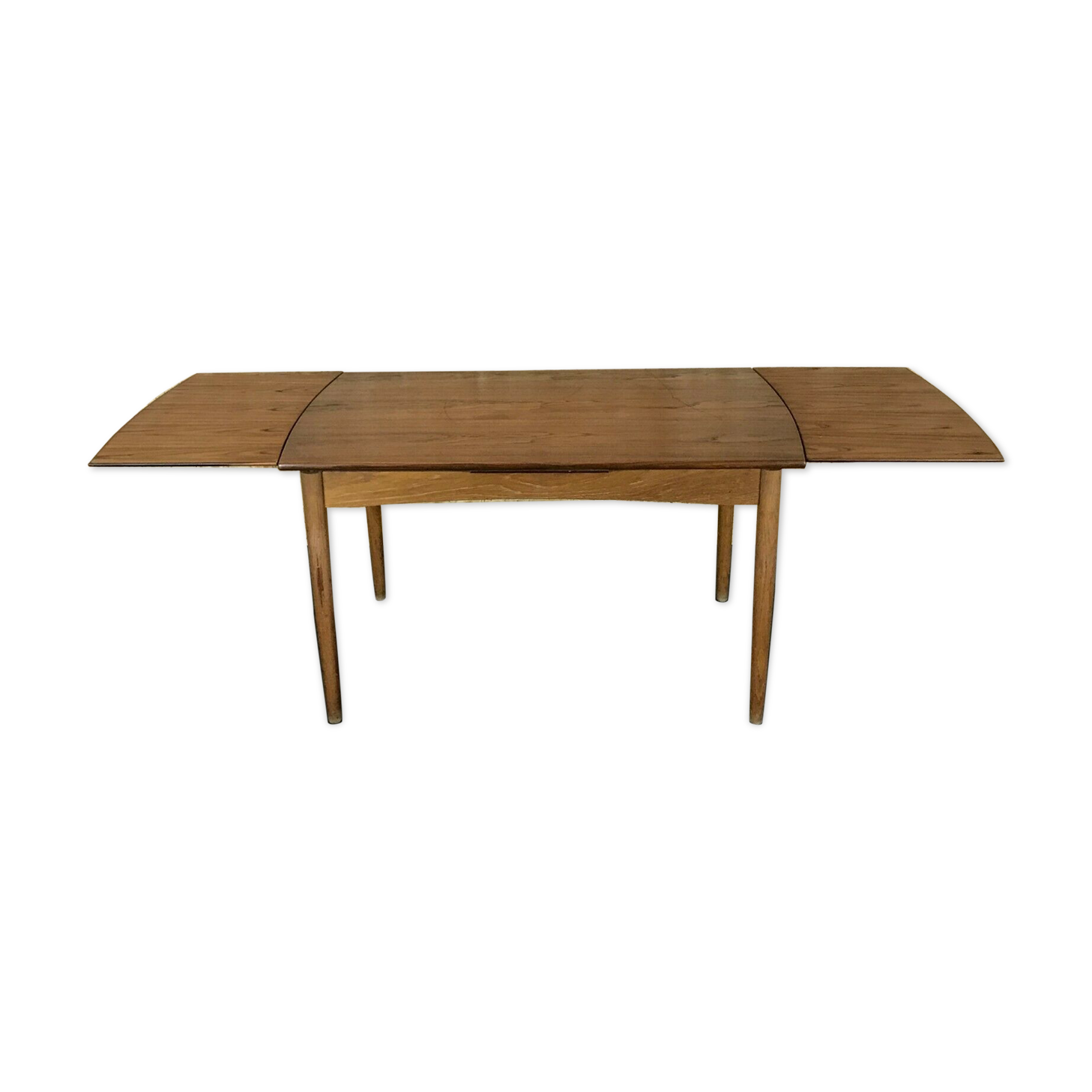 60s 70s Oak Teak Dining Table Danish Modern Design Denmark 60s