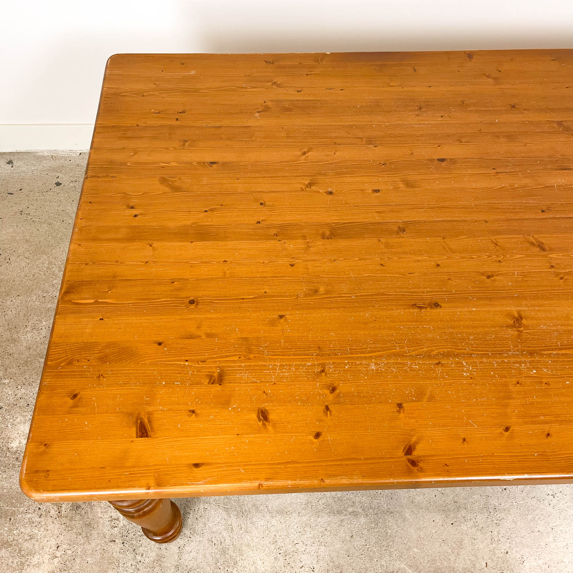 Country house wooden dining table