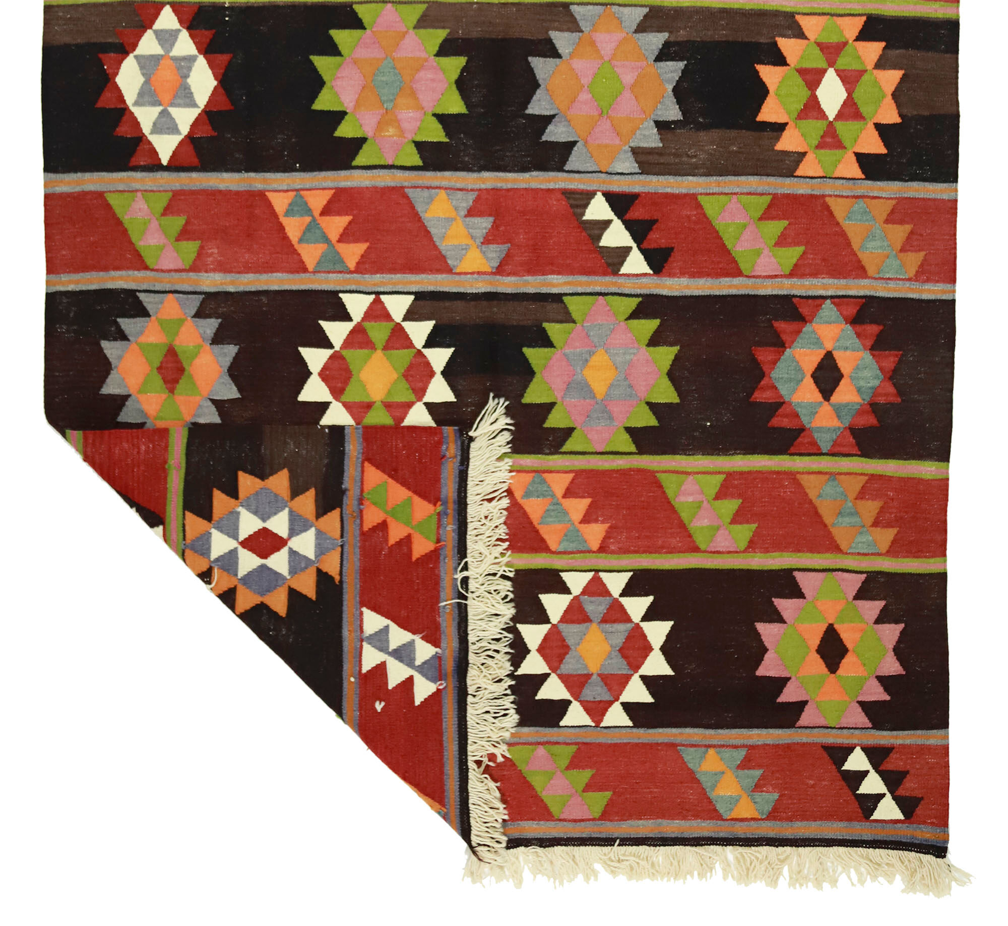 Anatolian handmade kilim rug 266 cm x 160 cm