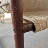 Tubular metal bench from the 80s