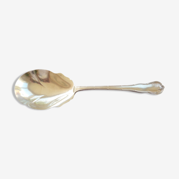 Service spoon in English silver metal