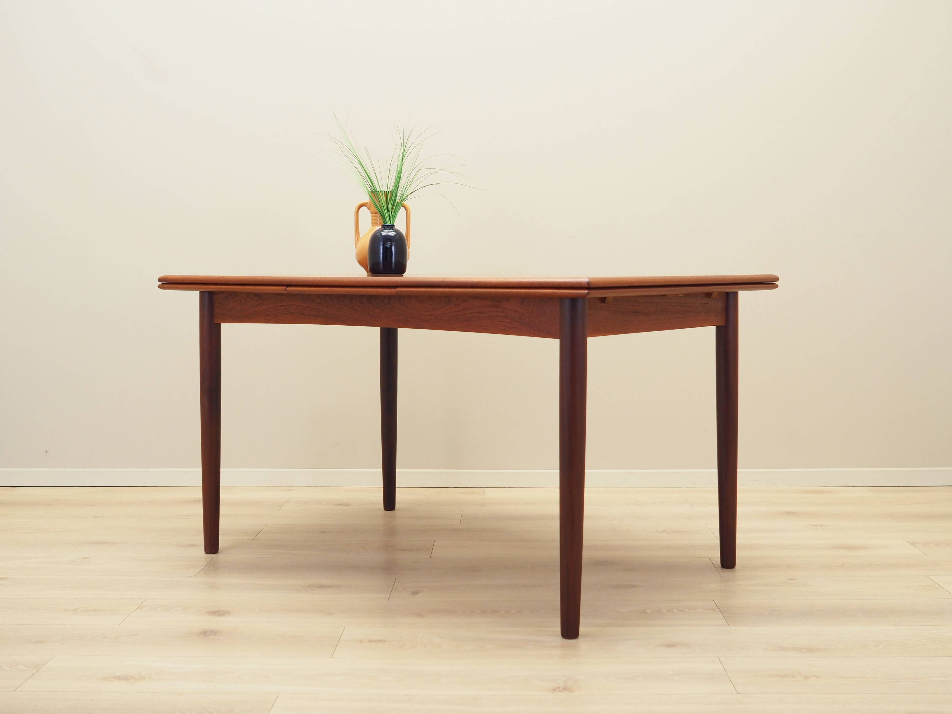Teak table, Danish design, 1970s, production: Denmark