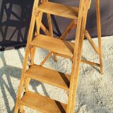 Vintage folding stepladder display 5 steps