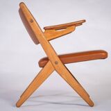 Architectural Armchairs by Arne Hovmand Olsen, Denmark, 1970s, Set of 2