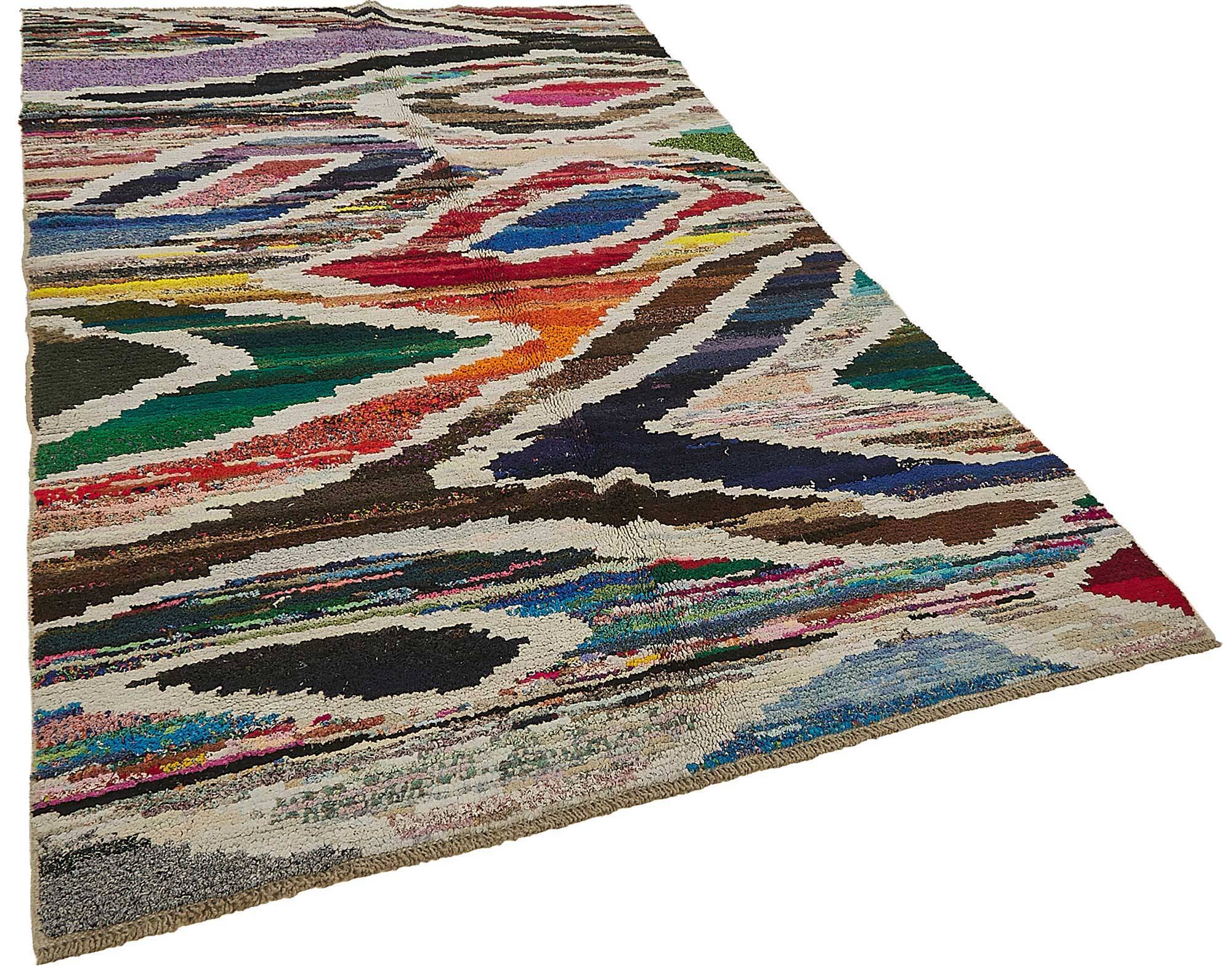Handwoven Turkish Recycled Boho Rug 174 cm x 271 cm