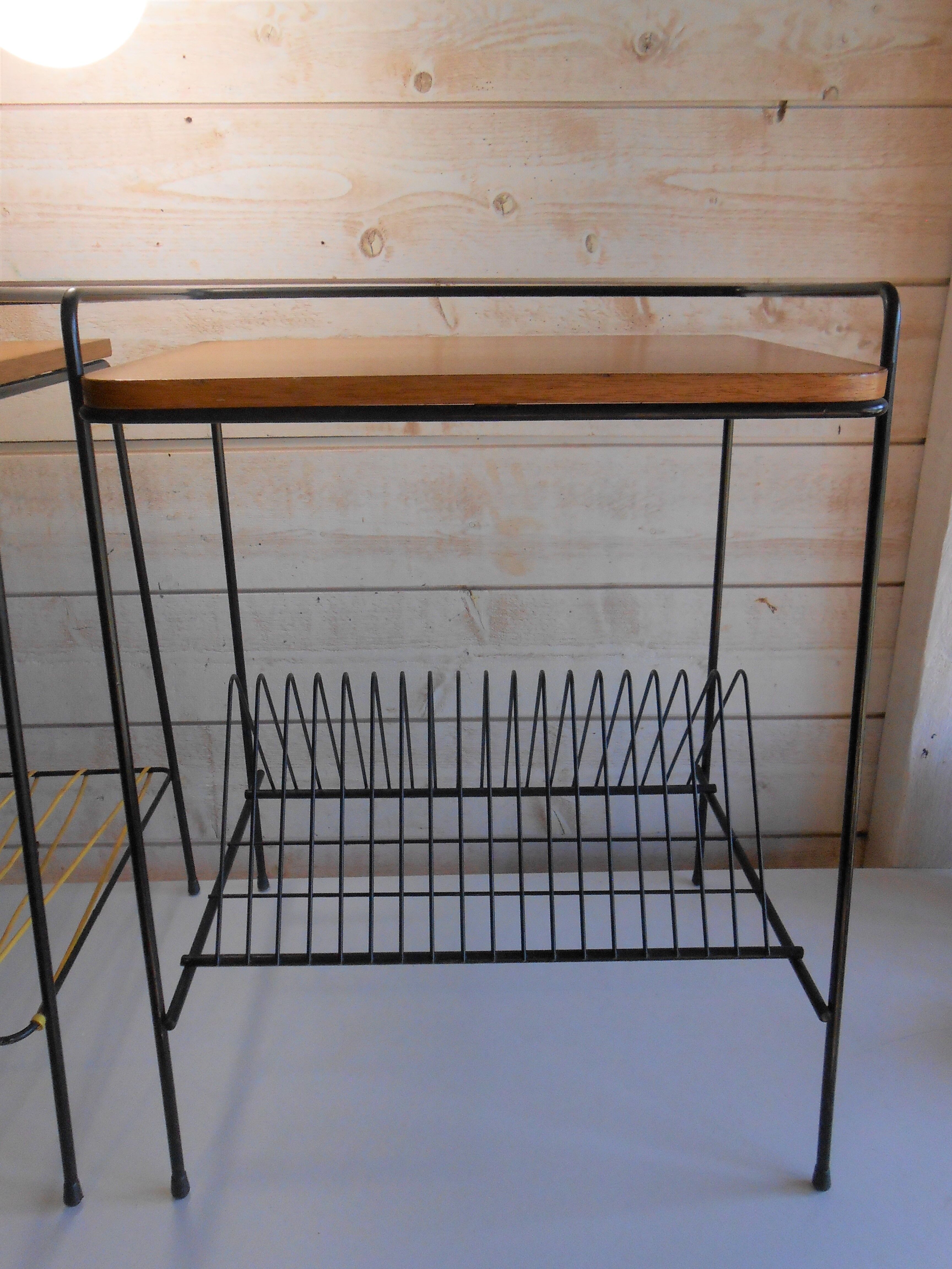 Bedside tables in scoubidou from the 50s, 60s