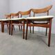 Set of 4 Danish Teak Dining Chairs by Schionning & Elgaard, 1960s