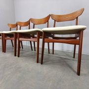 Set of 4 Danish Teak Dining Chairs by Schionning & Elgaard, 1960s