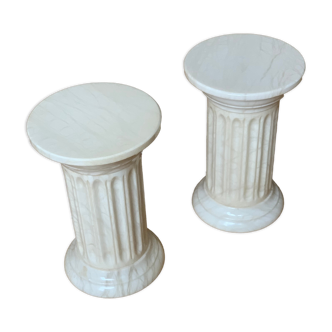 Pair of bright sofa ends