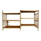 Rattan console shelf sideboard